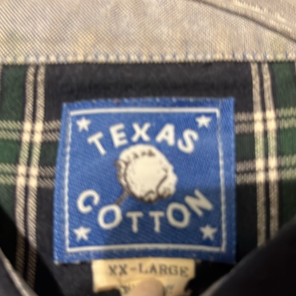 TEXAS COTTON Plaid Button Down Shirt - Picture 6 of 11